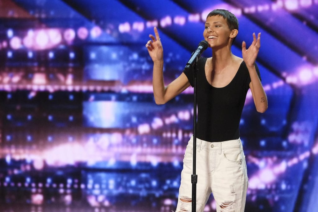 Nightbirde, a singer, songwriter and cancer survivor, recently performed on America's Got Talent. 